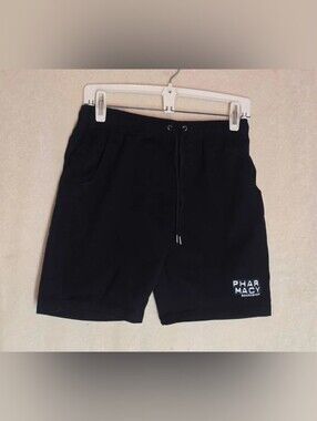 Pharmacy Skateshop Drawstring Shorts Black Size Small